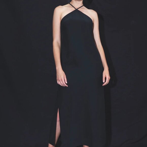 MATIN SILK CROSSBACK DRESS - Picture 1 of 3
